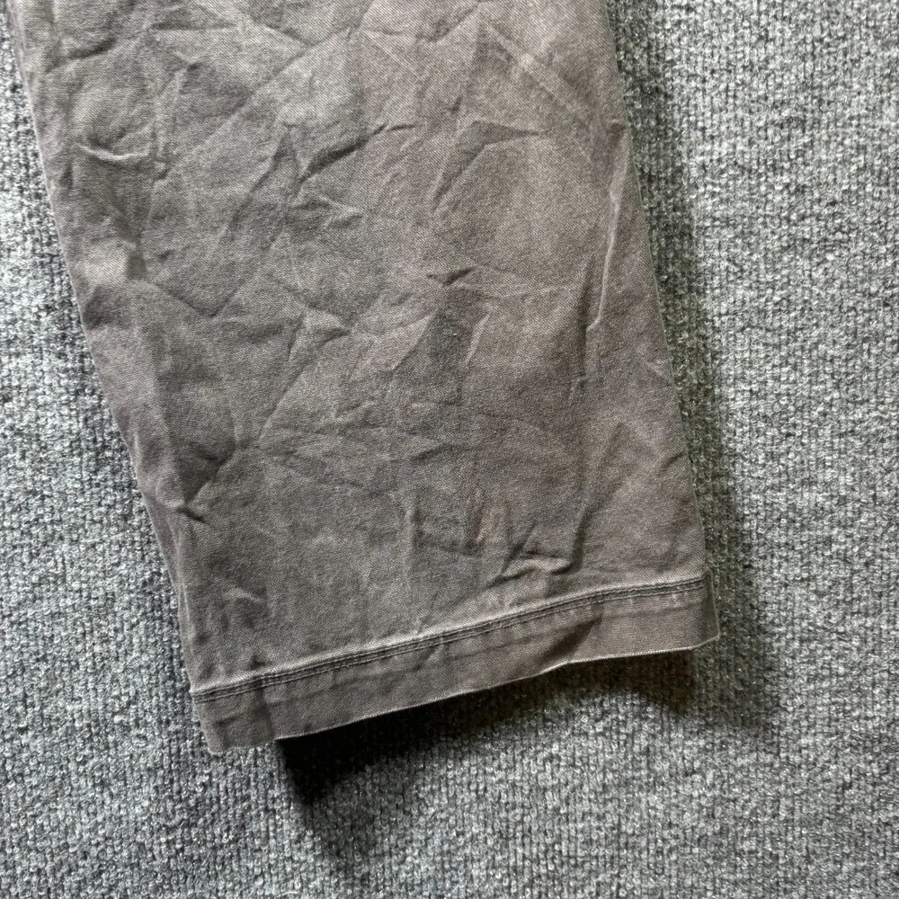 The North Face Khakis Pant Men's 36x31 Gray Canvas Straight Leg Utility Stretch